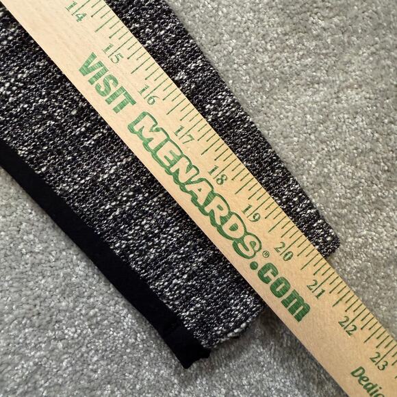 Eileen Fisher Collarless Tweed Crop Jacket Full Zip Italian Ponte Black White XS - Picture 12 of 14